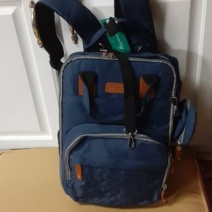 Ankommling Diaper Bag Back Pack Multifunction Large capacity Durable Blue New…